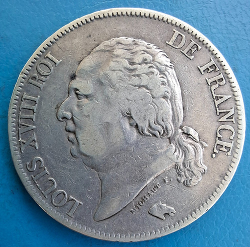 Louis xviii écu - écu, 5