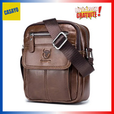 Sacoche cuir véritable - sacoche,