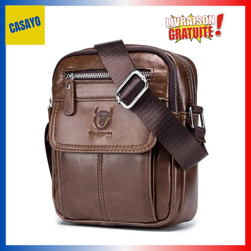 Sacoche cuir véritable - cuir,