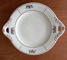 PLAT À GÂTEAU ANCIENN E CHARBONNIER SALINS DECOR RAINETTE  