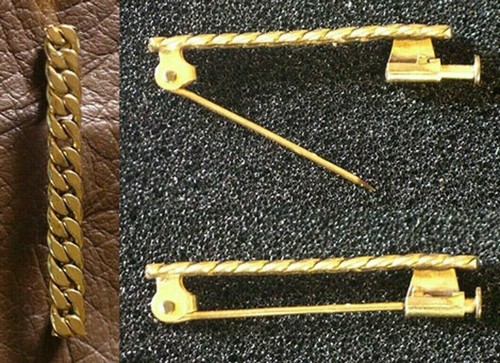 Broche ancienne gourmette - ancienne,