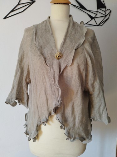 Gilet lino factory croisé - gilet,
