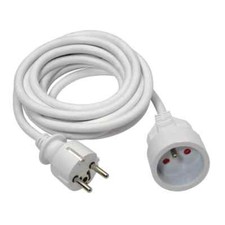 Rallonge prolongateur électrique 3 mètres – 3G 1,5 mm² – Blanc