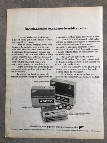 Publicité presse 1975 - publicité, de