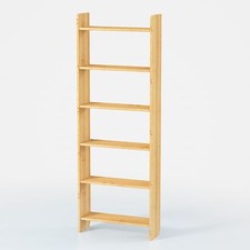 ÉTAGÈRE À LIVRES PIN BOIS MASSIF ÉTAGÈRE DE BUREAU COULEUR NOYER/AULNE/CHÊNE/...