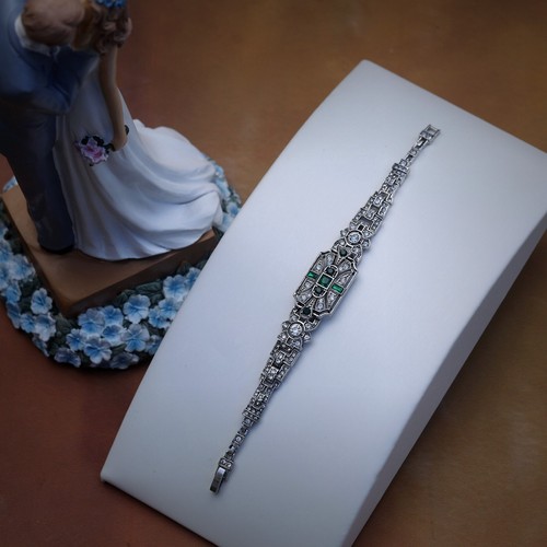 Bracelet argenté antique art - bracelet,