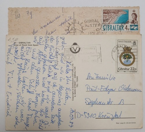 Carte postale gibraltar - carte,
