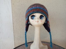 BONNET 100% CACHEMIRE pour Enfant Fabriqué en Mongolie ! Couleur Rose BCR2