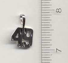 14KT or Blanc EP Numéro 49 "