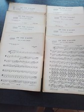 PARTITION ANCIENNE PETIT ORCHESTRE - SAINT-SAËNS - En vue d'Alger  - RARE