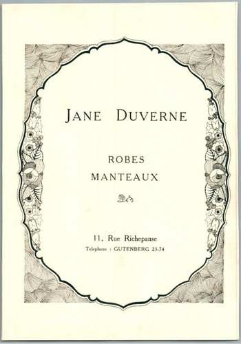 1926 jane duverne mode - mode, robe