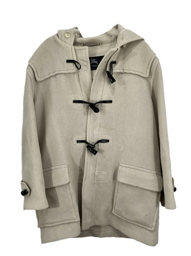 Duffle coat blanc uni - coat,