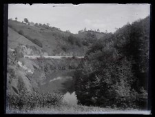 Montagne Riviére c1930 Photo NEGATIVE Plaque de verre Vintage VR18L1n3