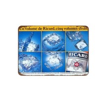 PLAQUE MÉTAL  RICARD DE BAR GARAGE PUB STATION ESSENCE  30 X 20 CM 