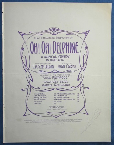 Opérette delphine piano - delphine,