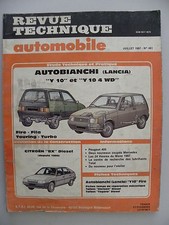 revue technique automobile RTA AUTOBIANCHI ( Lancia ) Y10 et Y10 4 WD n° 481