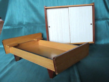 Mobilier Poupée Vintage Lit + Armoire Années 70/80