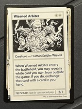 Mtg Mystery Booster— Playtest Card— Wizened  Arbiter— NM