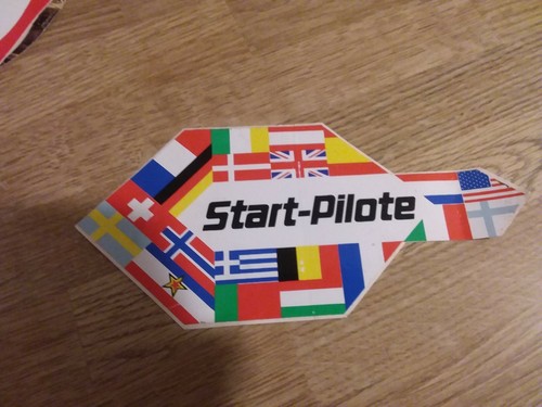 Autocollant vintage auto start - autocollant,