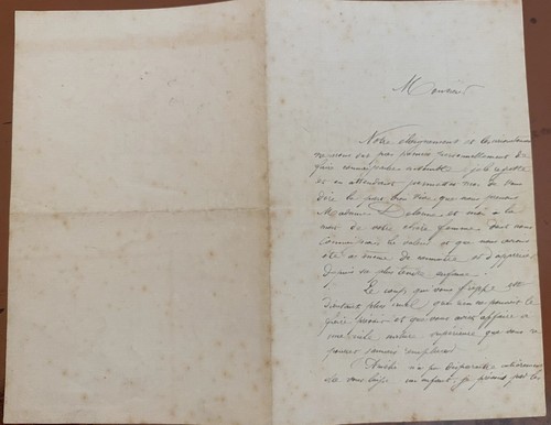 Lettre manuscrite datée - 📜,