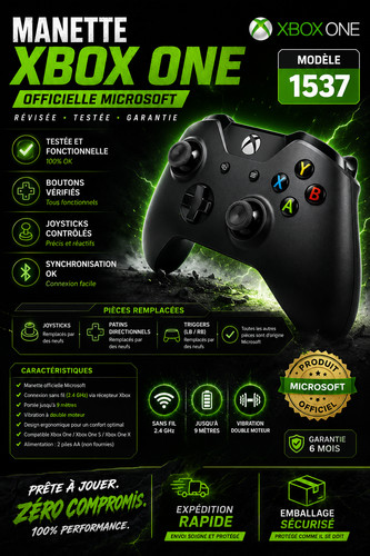 Manette xbox one - manette, sans