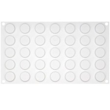 Mini moule rond en silicone pour cavité 23 x 23 x 1 cm 35 cavités