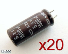 20x condensateur KZG 6.3V 1500uF radial Electrolytic Aluminium Capacitor 19x8mm