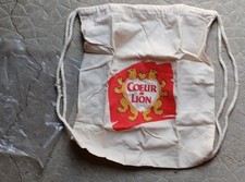 Cyclisme Goodies ancien sac musette caravane Tour de France Coeur de Lion