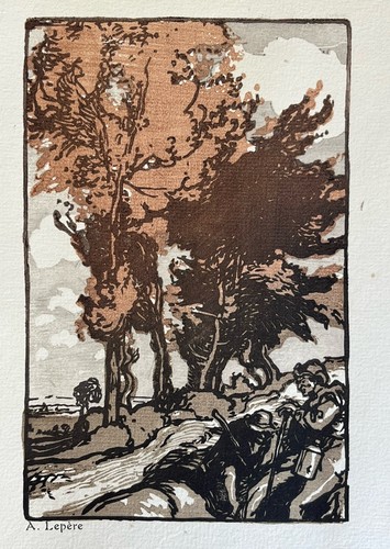 Auguste lepere woodcut - woodcut,