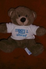 Doudou Peluche Ours Marron Tee