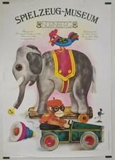 Fritz H. Oerter Spielzeug museum Nurnberg Circa 1985 Affiche Originale Enfance