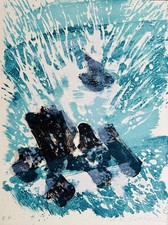 Maurice-Elie SARTHOU - "Le Bateau Ivre" - Lithographie originale signée - IX