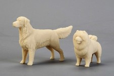 Figurines pour animaux de compagnie Hobby Design Golden Retriever Chow Chow...