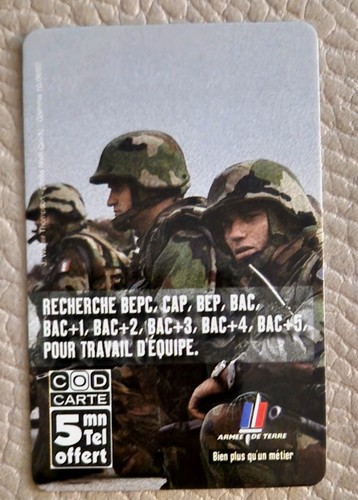 Télécarte codcarte armée - tÉlÉcarte-codcarte,