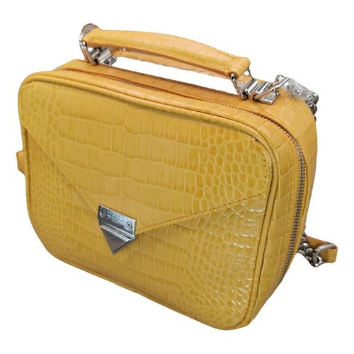 Sac main cuir jaune - main,