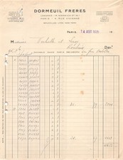 1935 DORMEUIL FRERES A PARIS - M. VERHELLE & LEROY A ROUBAIX