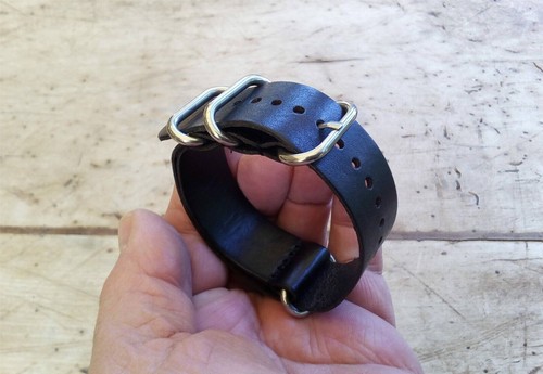 22mm zulu nato bracelet cuir - zulu,