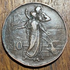 PIECE 10 CENTESIMI 1911 R