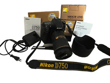 NIKON D750 Reflex 24,3 Mpix Kit. Boîtier + objectif 24-70 + poignée + batteries