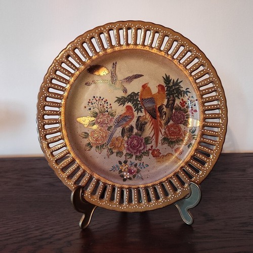 Rare assiette ancienne satsuma