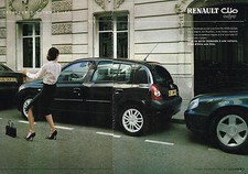 PUBLICITE ADVERTISING  2003   RENAULT CLIO   INITIALE   ( 2 pages) 9.5.13