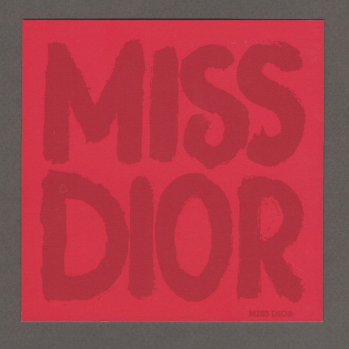 Carte publicitaire miss dior - -,