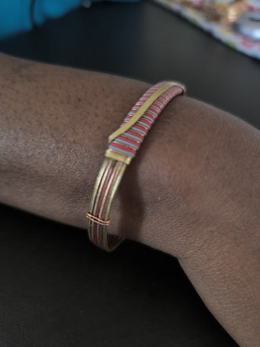 Bracelet cuivre africain de - bracelet,