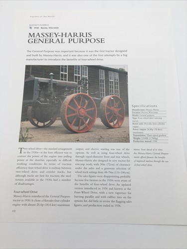 1930 massey harris - massey-harris, general