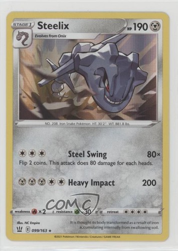 Steelix holo pokémon sword - steelix,