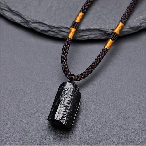 Pendentif tourmaline brute - pendentif,