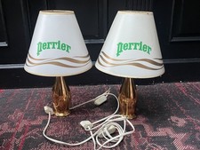 Lot 2 lampes publicitaire boisson PERRIER bouteille