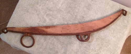 Antique wood oxen mule harness - wood,