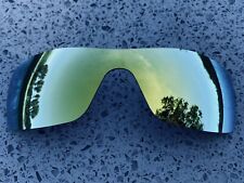 Polarisé 24k Or Miroir Verre de Rechange Pour Oakley Batwolf & Pochette