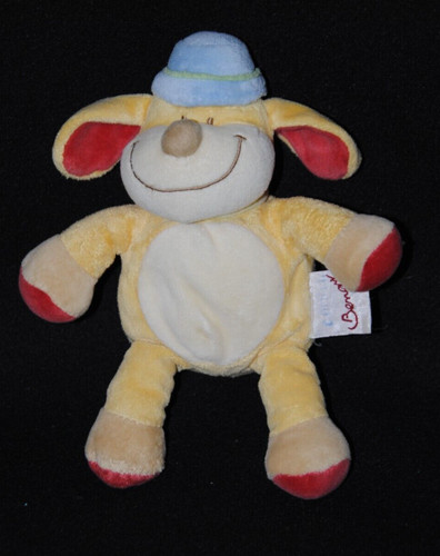 Peluche doudou chien jaune